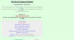 Desktop Screenshot of keckgrad.com